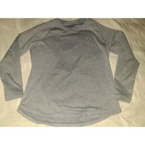 Zero Restriction XL Blue Heathered Long Sleeve Golf Active Top Crew Neck